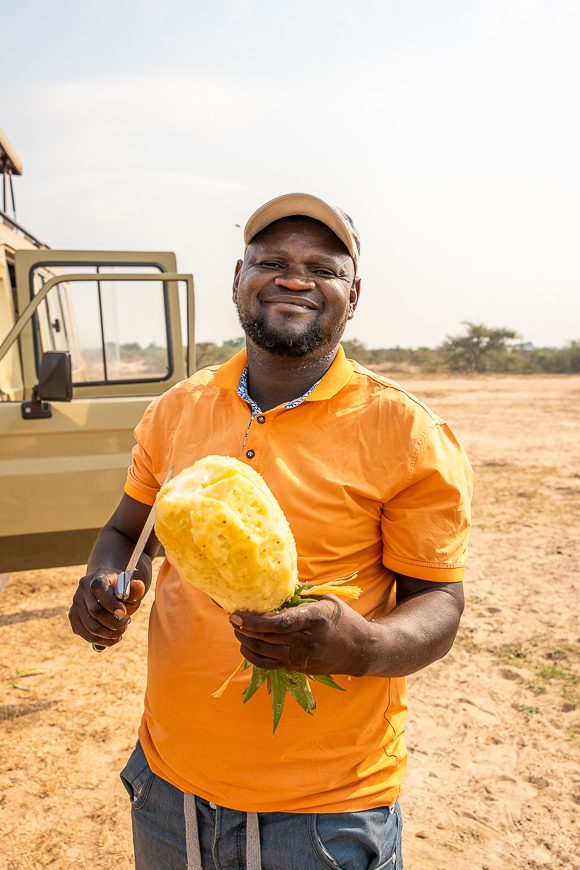Local in Uganda smiling