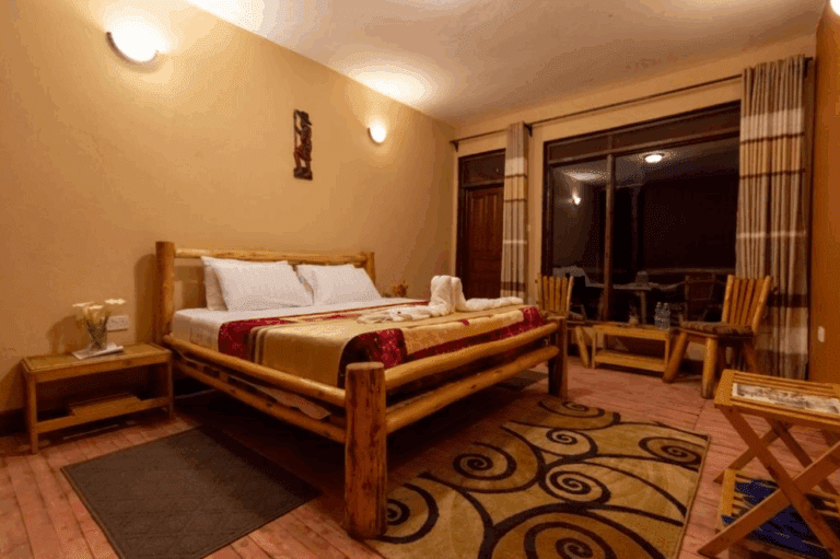 bedroom in Rushaga Gorilla Lodge