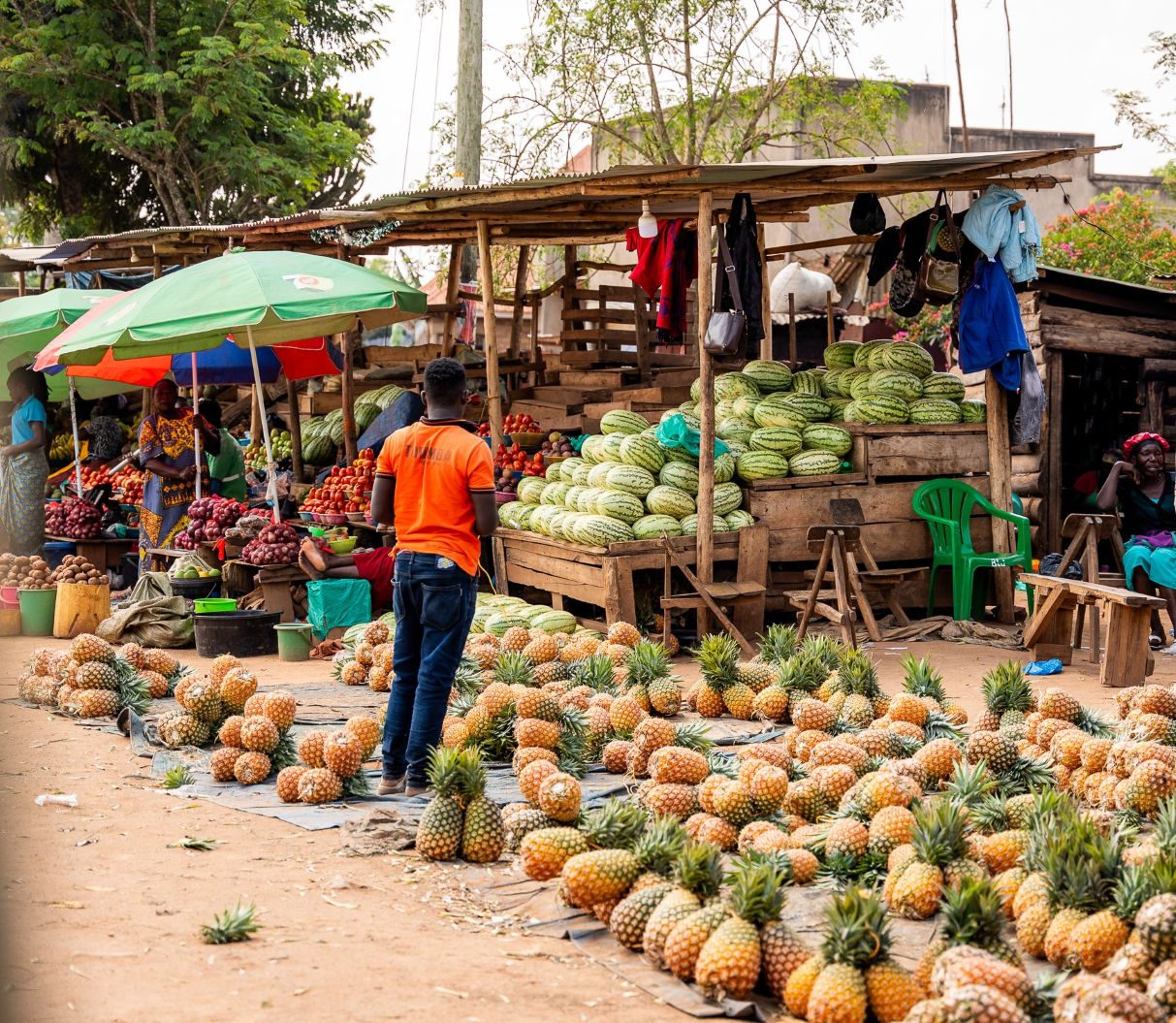 A local Market in Uganda